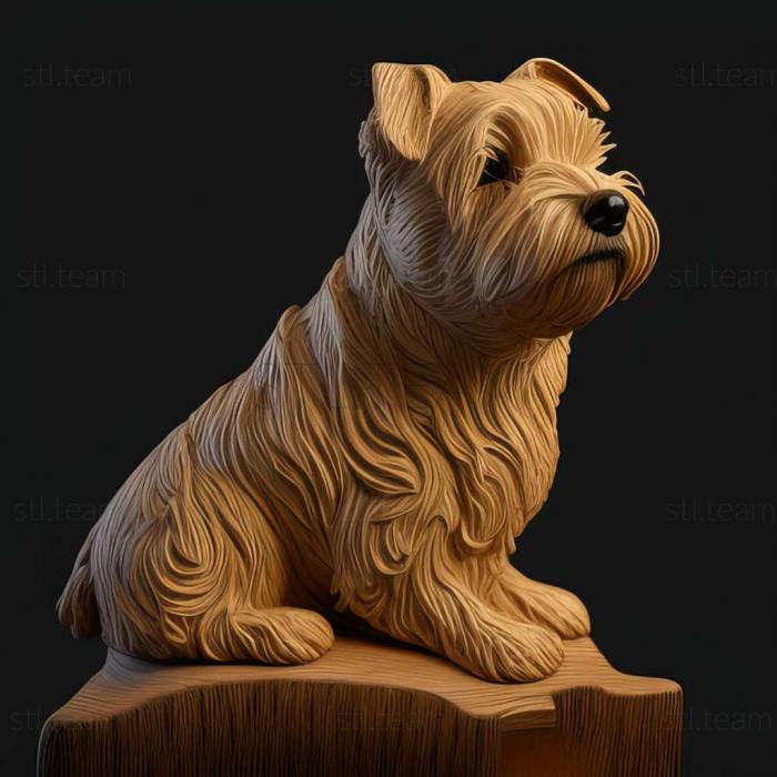 3D model Glen of Imaal Terrier dog (STL)